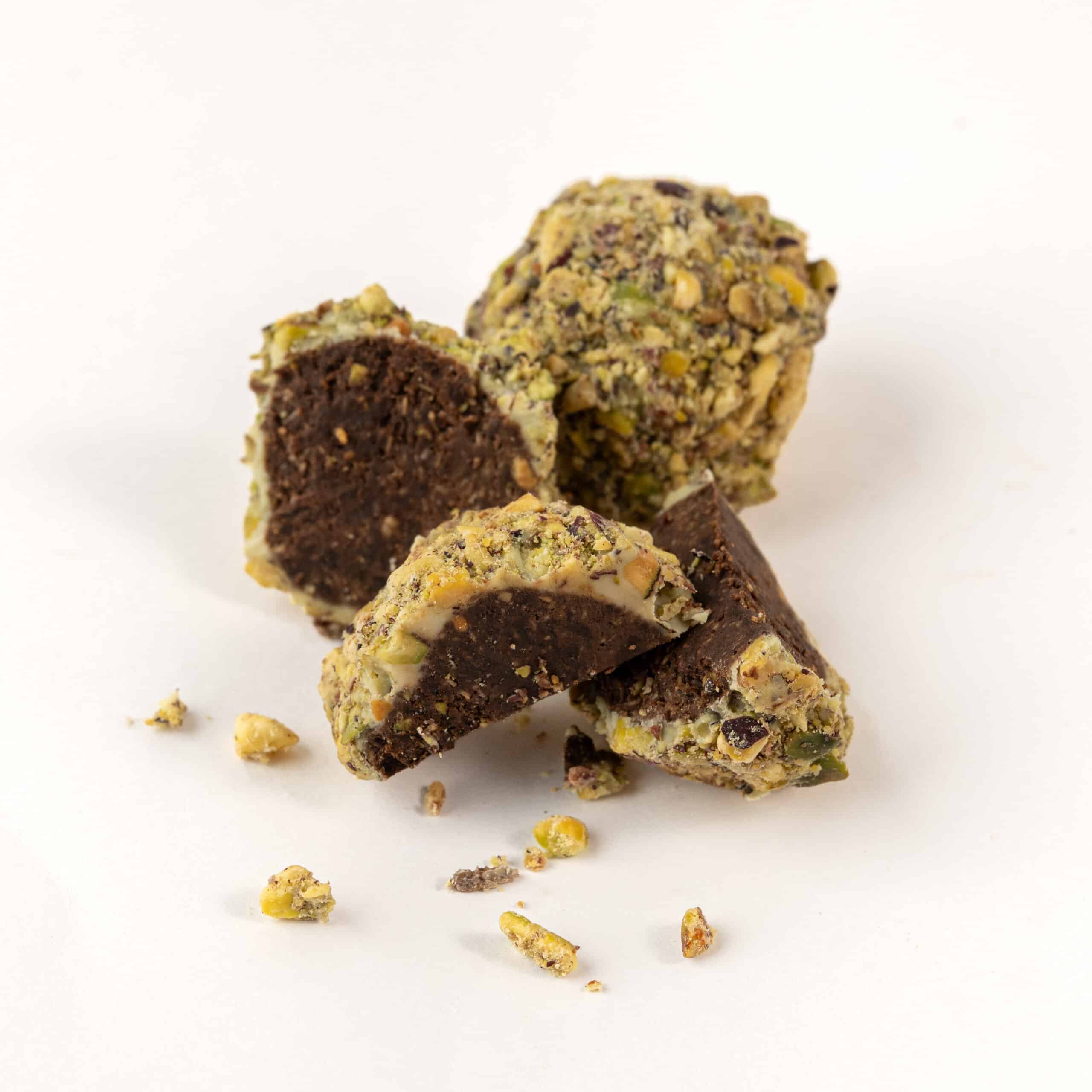 Pistachio, Date & Kataifi Chocolate Truffles
